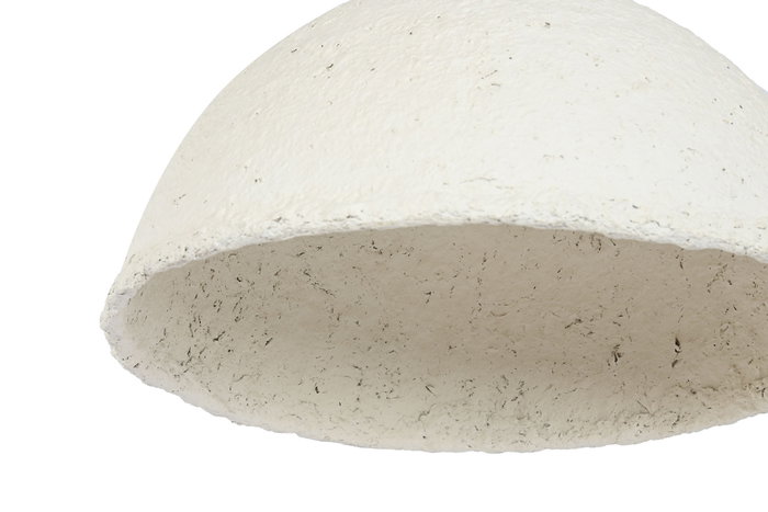 DKD Home Decor Lámpara de Techo de Papel Maché y Hierro Blanca DKD Home Decor Lámpara de Techo de Papel Maché y Hierro Blanca
