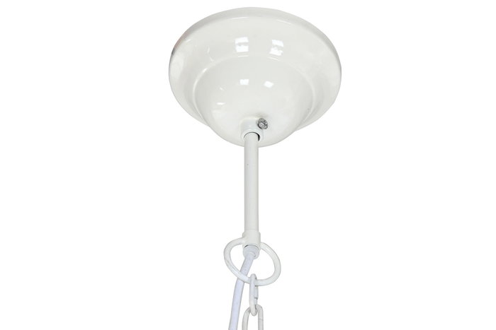 DKD Home Decor Lámpara de Techo de Papel Maché y Hierro Blanca DKD Home Decor Lámpara de Techo de Papel Maché y Hierro Blanca
