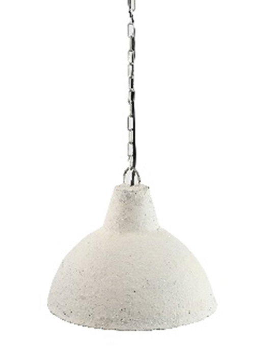 DKD Home Decor Lámpara de Techo de Papel Maché y Hierro Blanca DKD Home Decor Lámpara de Techo de Papel Maché y Hierro Blanca