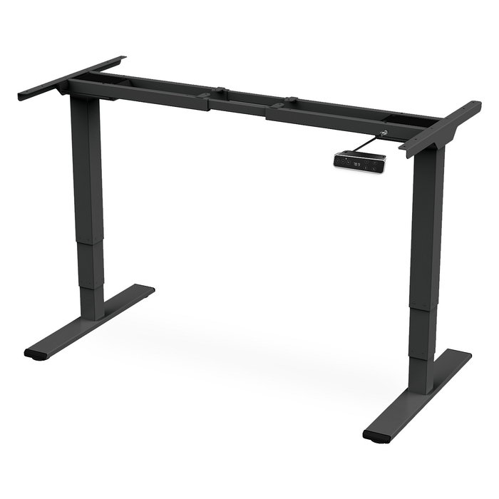 Digitus Estructura de Mesa Eléctrica Regulable en Altura, Doble Motor, 3 Niveles, Negro