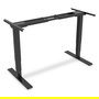 Digitus Estructura de Mesa Eléctrica Regulable en Altura, Doble Motor, 3 Niveles, Negro