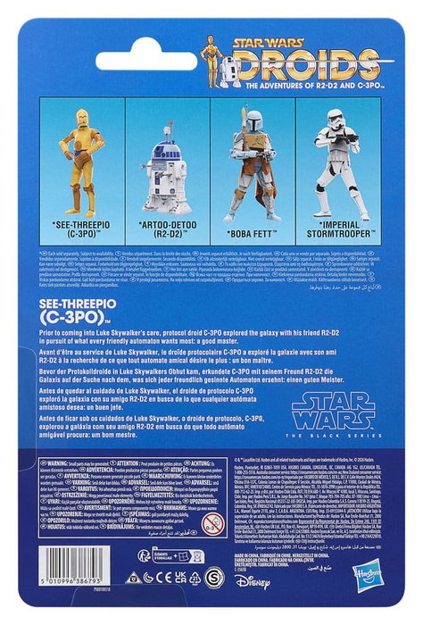 Hasbro Star Wars Droids Figura C-3PO 15 cm con Moneda de Coleccionista