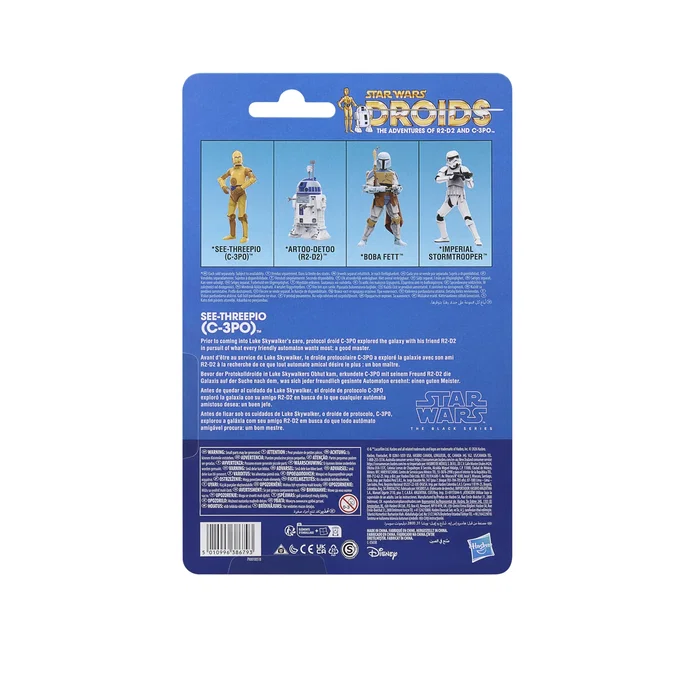Hasbro Star Wars Droids Figura C-3PO 15 cm con Moneda de Coleccionista