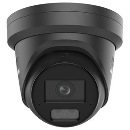 Hikvision DS-2CD2347G3-LIS2UY/SL(2.8mm) ColorVu Pro Series - Cámara de Seguridad IP Turret 4MP para Interior y Exterior, Luz Híbrida Inteligente, WDR 130 dB, IP67, Negro