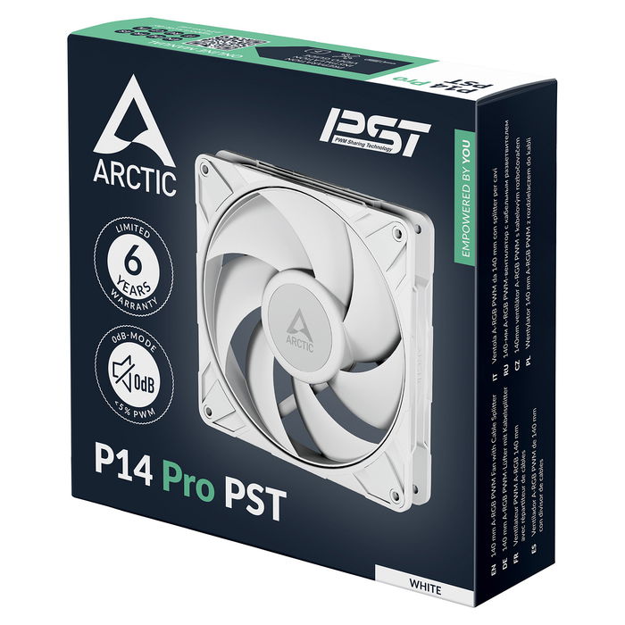 ARCTIC P14 Pro PST Ventilador 14 cm Blanco ARCTIC P14 Pro PST Ventilador 14 cm Blanco