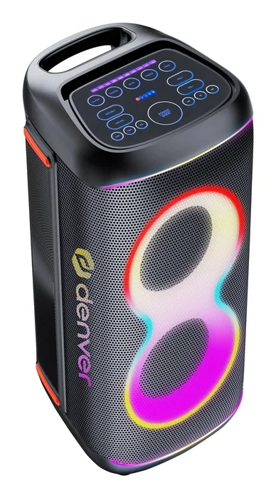 Denver BPS-370 Altavoz para fiestas 100 W Negro