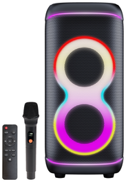 Denver BPS-370 Altavoz para Fiestas Negro 100W Potencia RMS Conectividad Inalámbrica y USB