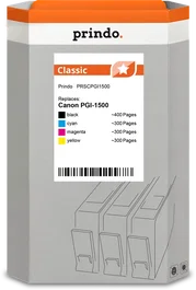 Prindo Multipack de Tinta Classic Negro, Cian, Magenta, Amarillo