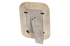 DKD Home Decor Marco Foto 10x15 Cottage Marron Mango Cuerda Cristal 24 x 2 x 19 cm