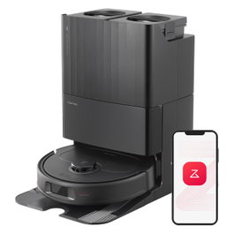 Roborock Qrevo Plus Robot Aspirador y Fregador con Estación Base, Negro