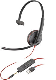 Poly Blackwire 3215 Monaural USB-A Headset Auriculares para Oficina