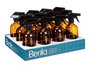 Berilo Pulverizador Cristal Redondo Marron 500 ml Vidrio-Plastico 9.5x21.2x7.4 cm (Set de 12)