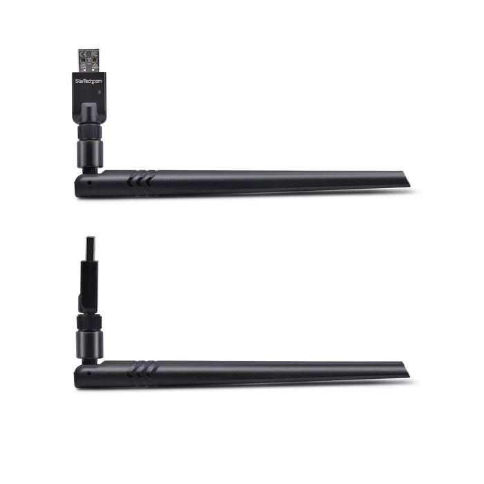 StarTech.com Adaptador USB Bluetooth 5.3 Clase 1 AV53C1-USB-BLUETOOTH - Dongle con Antena Externa para PC/Laptop, 100m Alcance, 2 Mbps, Plug and Play para Windows 10/11 y Linux