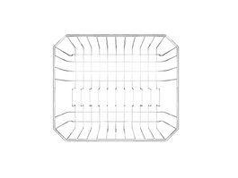 Hermia Escurreplatos SM013-C Metálico Blanco 34.5x33.5x11 cm (2 Piezas) Cocina Duradero y Elegante