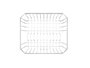 Hermia Escurreplatos SM013-C Metálico Blanco 34.5x33.5x11 cm (2 Piezas) Cocina Duradero y Elegante