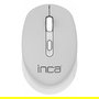 Inca IWM-243RG Ratón Gaming Inalámbrico 2.4GHz 1600DPI Candy Design Gris Ambidiestro - Plug and Play, Receptor USB y Pilas Incluidas