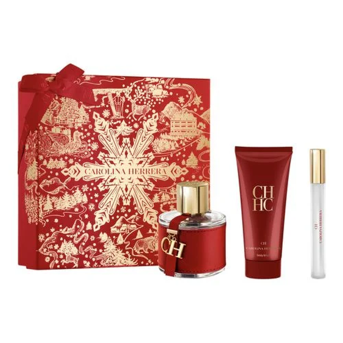 Carolina Herrera CH Estuche Regalo para Mujer Set 3 Piezas | Eau de Toilette 100ml + Loción Corporal 100ml + Mini EDT 10ml Carolina Herrera CH Estuche Regalo para Mujer Set 3 Piezas | Eau de Toilette 100ml + Loción Corporal 100ml + Mini EDT 10ml