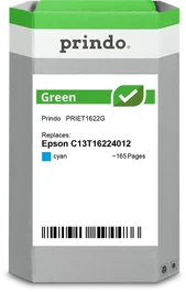 Prindo Green Cartucho de Tinta Cian Compatible con Epson 16