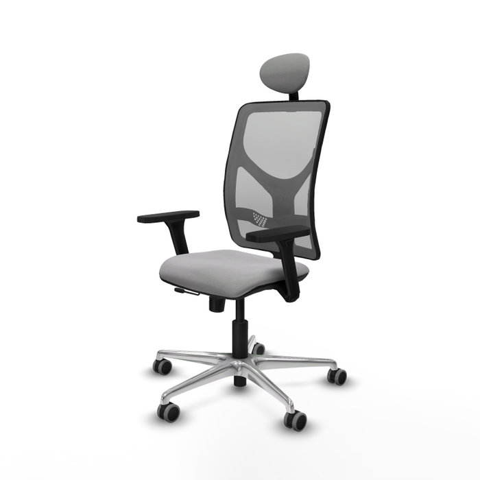 PIQUERAS Y CRESPO Silla de oficina Motilla con mecanismo Sincro/Traslack, Gris