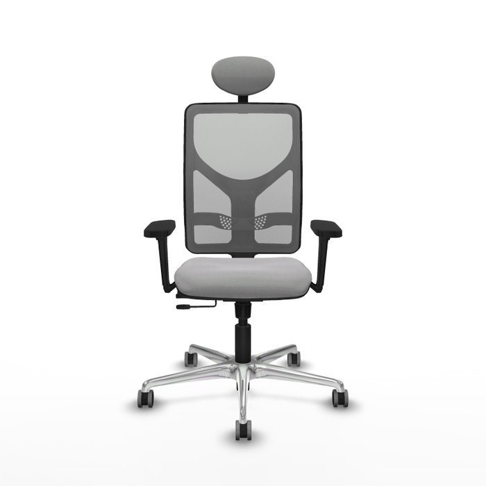 PIQUERAS Y CRESPO Silla de oficina Motilla con mecanismo Sincro/Traslack, Gris