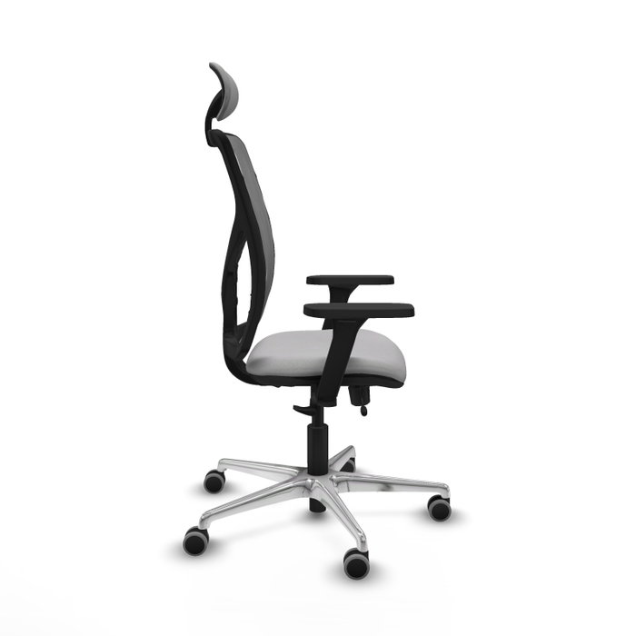 PIQUERAS Y CRESPO Silla de oficina Motilla con mecanismo Sincro/Traslack, Gris
