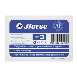 Horse Tampon num.3 73x105mm azul