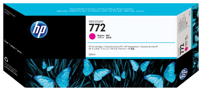 HP Cartucho de tinta 772 Magenta 300 ml para DesignJet Z5200 CN629A