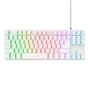 Trust GXT 833 THADO Teclado Gaming de Membrana con Retroiluminación RGB Blanco
