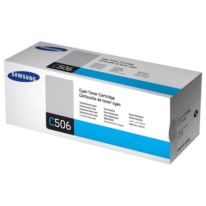 HP Cartucho de Tóner Original Samsung CLT-C506L Cian Alta Capacidad SU038A