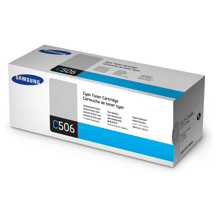 HP Cartucho de Tóner Original Samsung CLT-C506L Cian Alta Capacidad SU038A