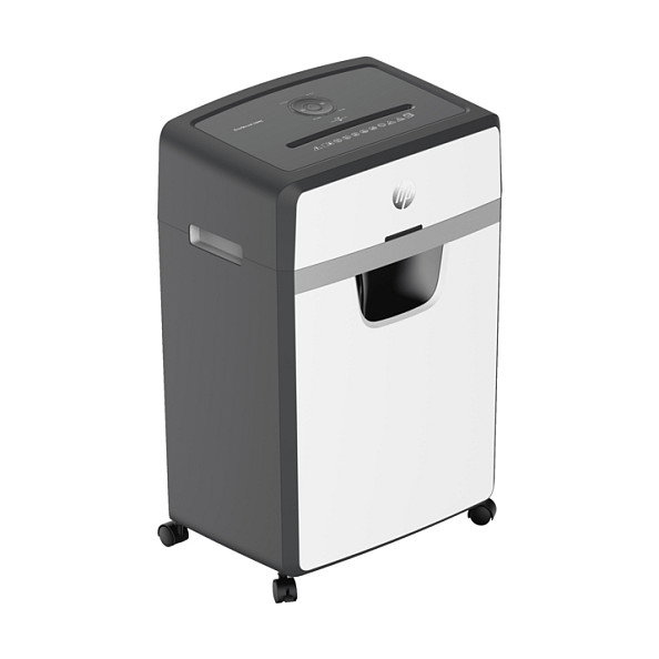 HP OneShred 24CC Destructora de papel, Corte en partículas, 24 hojas, 30L, Negro/Blanco HP OneShred 24CC Destructora de papel, Corte en partículas, 24 hojas, 30L, Negro/Blanco