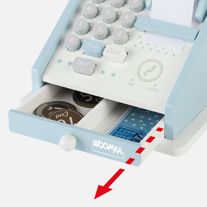 WOOMAX Caja registradora de madera