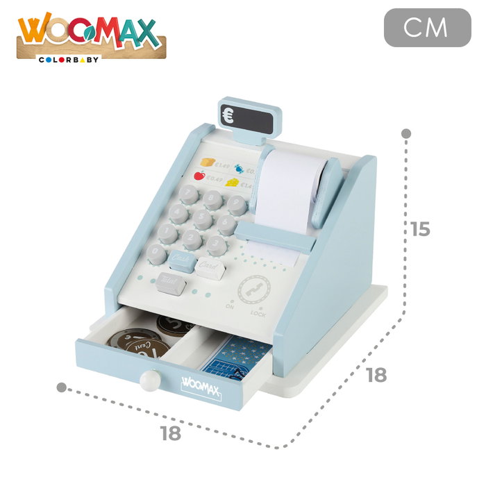 WOOMAX Caja registradora de madera