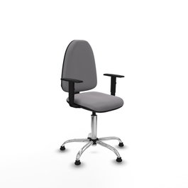 PIQUERAS Y CRESPO Silla de oficina Aýna Gris con Brazos 1D