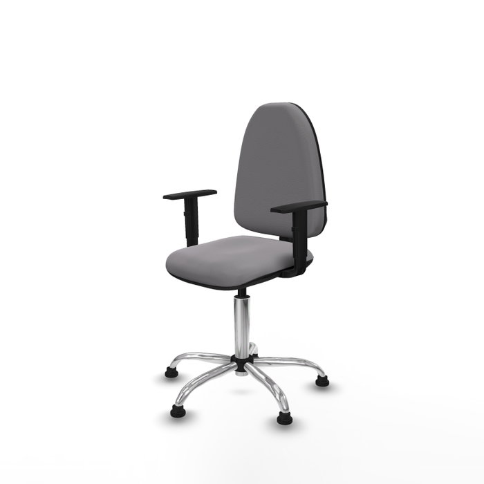 PIQUERAS Y CRESPO Silla de oficina Aýna Gris con Brazos 1D