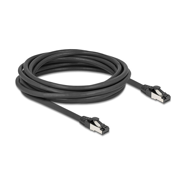 Delock 80574 Cable de Red RJ45 Cat8.1 S/FTP 5 m Negro - Hasta 40 Gbps, 2000 MHz