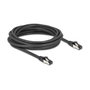 Delock 80574 Cable de Red RJ45 Cat8.1 S/FTP 5 m Negro - Hasta 40 Gbps, 2000 MHz