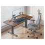 EQUIP 650815 Pie de Escritorio Elevable Eléctrico con Motor Dual, 125 kg, Acero/Aluminio, Negro, Altura 62-126 cm, Ancho 110-200 cm, Control por Botones