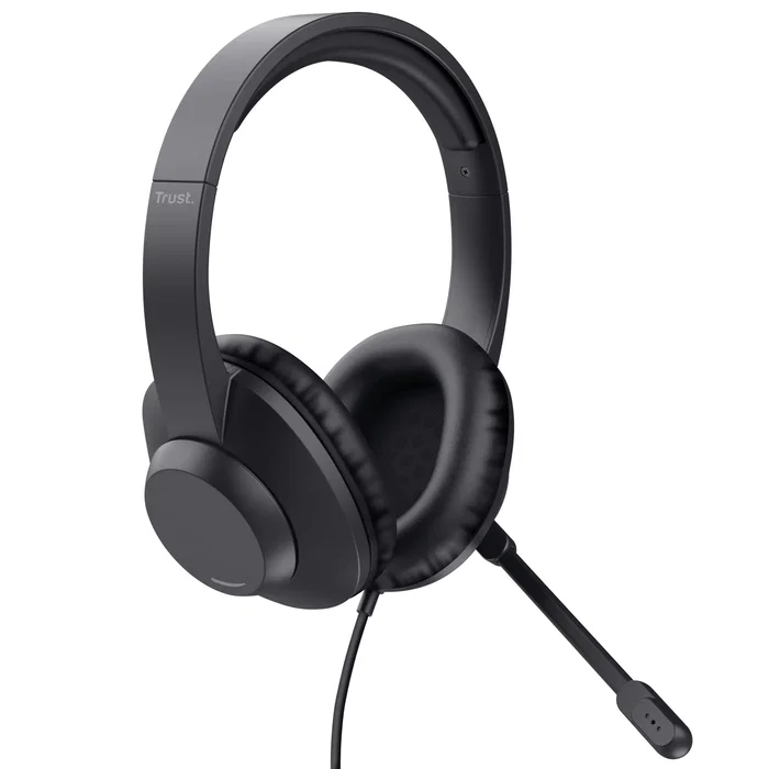 Trust Ayda Max Auriculares Circumaurales con Micrófono USB Negro