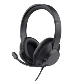 Trust Ayda Max Auriculares USB con Micrófono Negro