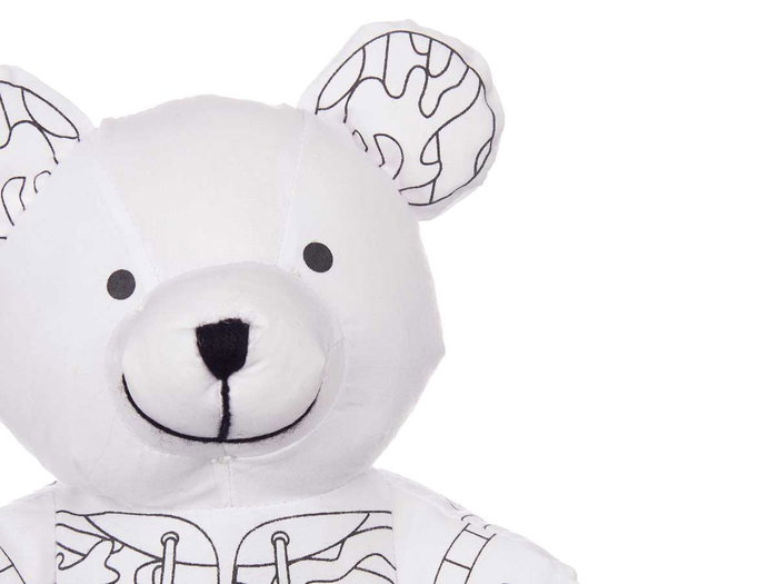 Pincello Peluche Colorear Oso 17x21x12cm (Set de 8)