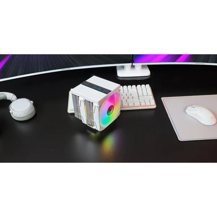 Mars Gaming MCPU-LCD PRO Blanco