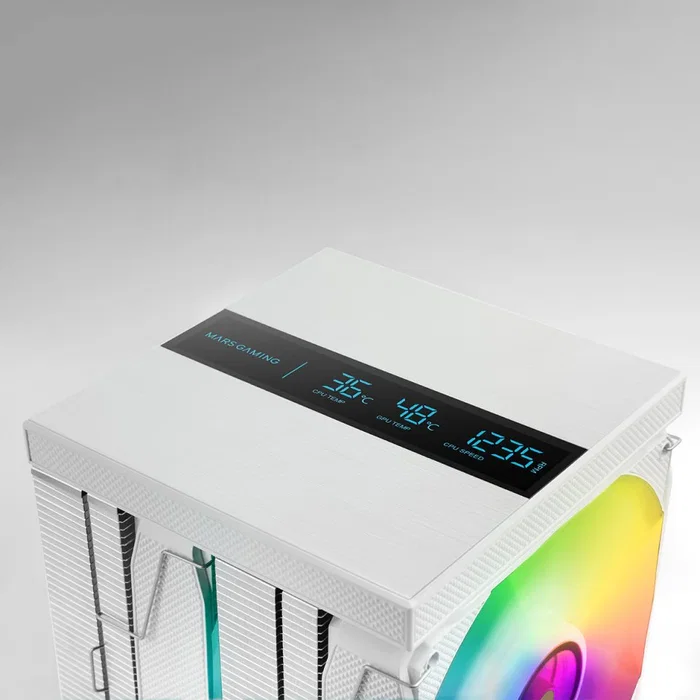 Mars Gaming MCPU-LCD PRO Blanco