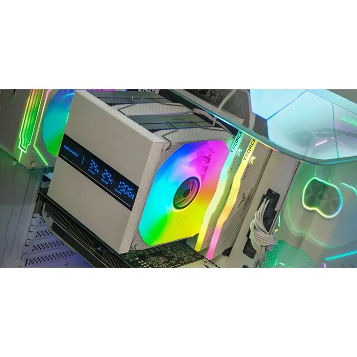 Mars Gaming MCPU-LCD PRO Blanco