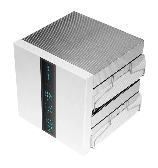 Mars Gaming MCPU-LCD PRO Blanco