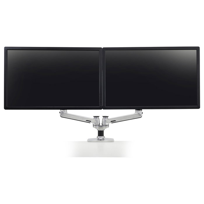 Ergotron LX Montaje de Brazo para 2 Monitores Hasta 68.6 cm / 27 Pulgadas, 18.1 kg, VESA 100x100 mm, 45-245-026