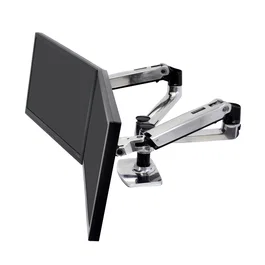 Ergotron LX Series 45-245-026 Soporte de Escritorio para 2 Monitores de 27 Pulgadas, Plata