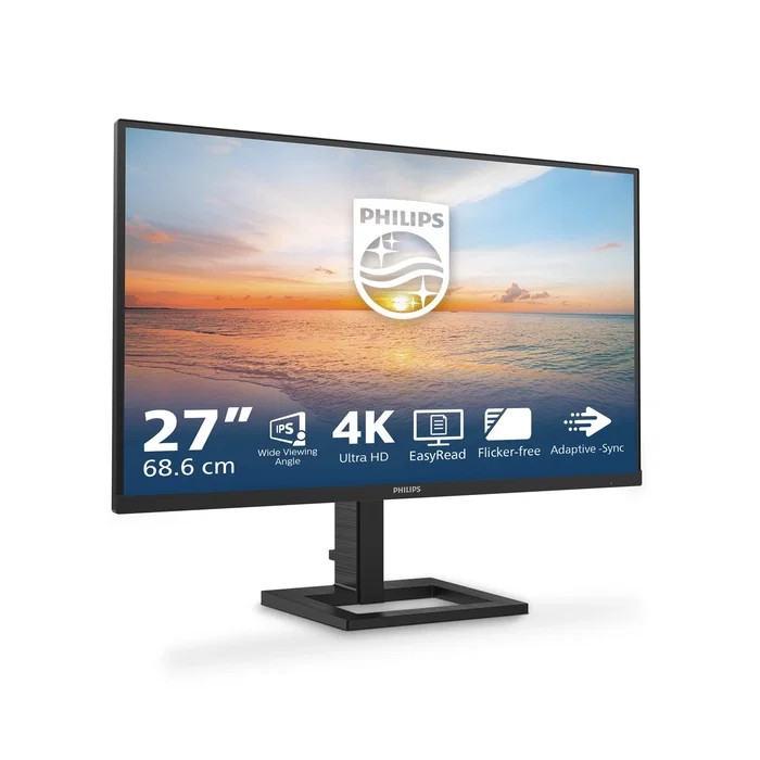 Philips 27E1N1900AE Monitor 27" IPS 4K UHD 60Hz USB-C con PD 65W y Hub, Altavoces, Altura Ajustable, HDR10, LowBlue, 4ms, 2x HDMI 2.0 - Negro Philips 27E1N1900AE Monitor 27" IPS 4K UHD 60Hz USB-C con PD 65W y Hub, Altavoces, Altura Ajustable, HDR10, LowBlue, 4ms, 2x HDMI 2.0 - Negro