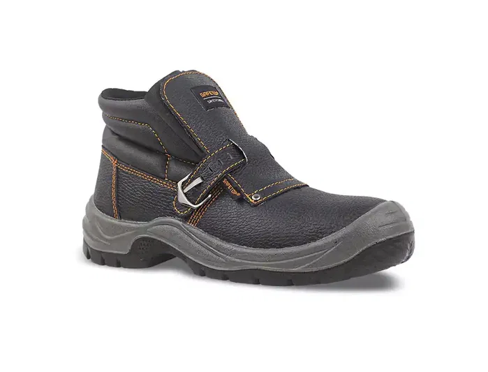 Safetop Bota de seguridad Nerio talla 44 para soldador en cuero negro Safetop Bota de seguridad Nerio talla 44 para soldador en cuero negro
