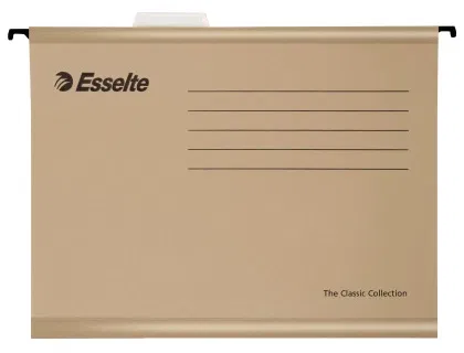 Esselte Carpeta Colgante Folio Prolongado Lomo V Kraft Caja de 50 Unidades